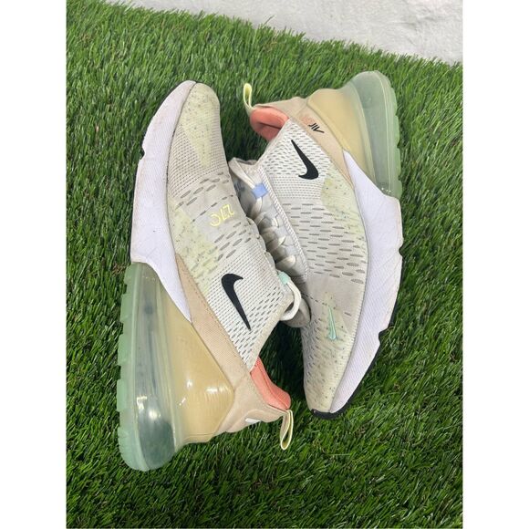 Men\'s Nike Air Max 270 White/Black-Sanddrift (DQ7642 100) 8.5